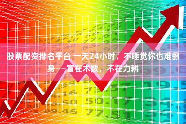 股票配资排名平台 一天24小时，不睡觉你也难翻身——富在术数，不在力耕